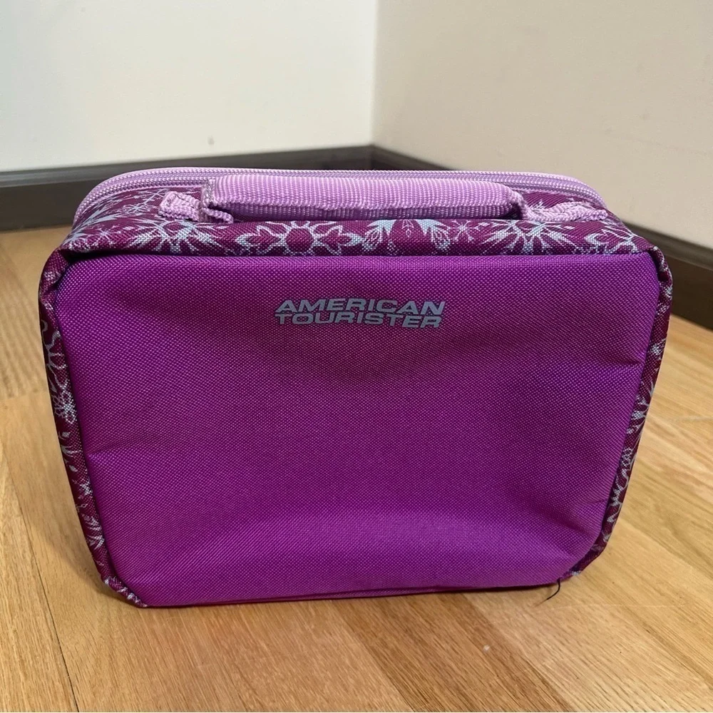 Disney Frozen Lunch Can Box American Tourist Purple Blue